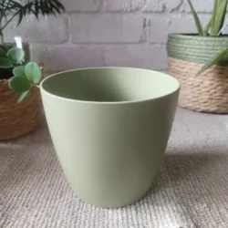 Artevasi plastic decorative pot cover 14cm Ash green