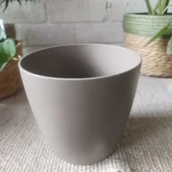 Artevasi plastic decorative pot cover 14cm Taupe